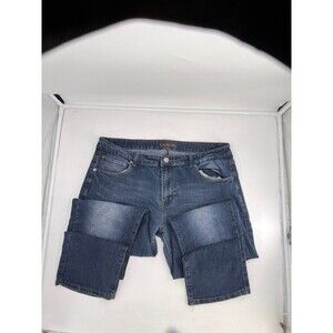 Men’s Dark Carbon Slim Jeans, Straight Leg, Size 38x34 Stylish,Comfortable A130